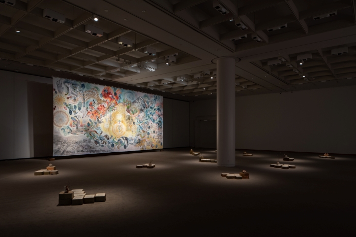 芸文《明日の収穫/土のエクリ》2025年, ミクストメディア ©︎国際芸術祭愛知組織委員会 Photo:怡土鉄夫