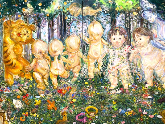 松井えり菜《風呂上がりのプリマヴェーラ》2025（部分）photo by APT